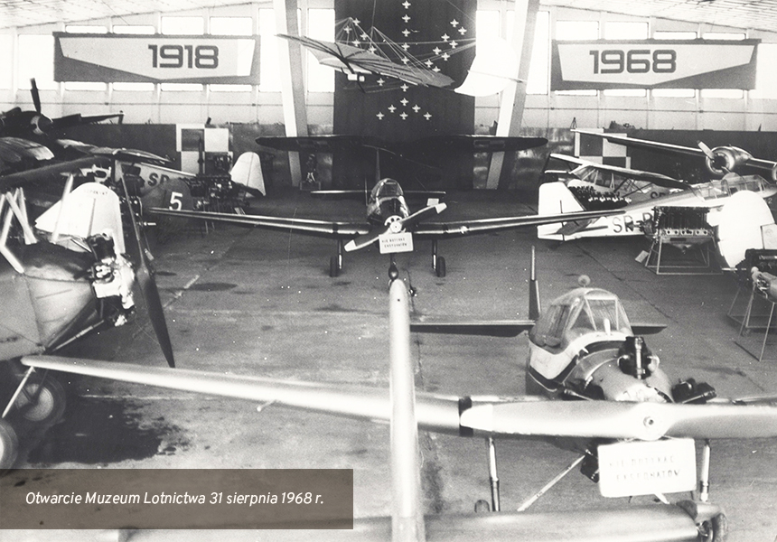 Otwarcie Muzeum Lotnictwa, 30 sierpnia 1968r.