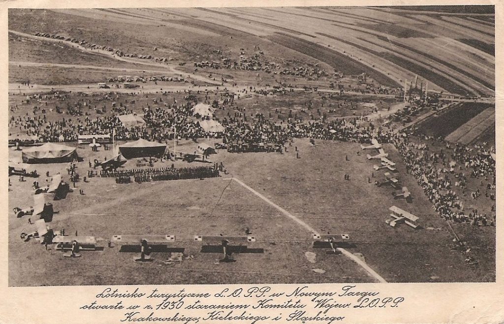 Lotnisko w Nowym targu w latach 30.